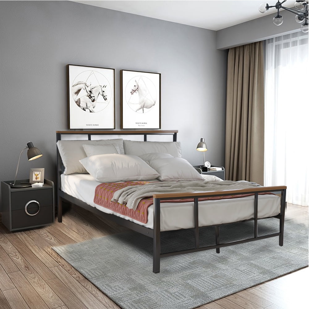 39 Inch Segmart Queen Size Bed Frame, Bed Frame Legs For Hardwood Floors