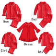 thumbnail image 1 of Venta al por mayor de pijamas para niñas y niños pequeños, conjunto para hermanos, ropa para niños con puntadas con volantes a juego para la familia, conjuntos de pijamas navideños de algodón, 1 of 5