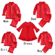 thumbnail image 1 of Venta al por mayor de pijamas para niñas y niños pequeños, conjunto para hermanos, ropa para niños con puntadas con volantes a juego para la familia, conjuntos de pijamas navideños de algodón, 1 of 5