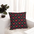 thumbnail image 6 of Pofeuu Red Rooster Print Double-sided plush pillowcase Square Throw Pillow Covers Pillows Cover for Living Room Bedroom Sofa Couch Cushion Cover（No pillow core）-12"x12", 6 of 7