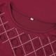 thumbnail image 4 of Gibobby Playera Térmica Ligera Tops de otoño-invierno Hollow Drill Top de mezcla de algodón de manga larga Tops de talla grande para mujer（Rojo， XL), 4 of 5