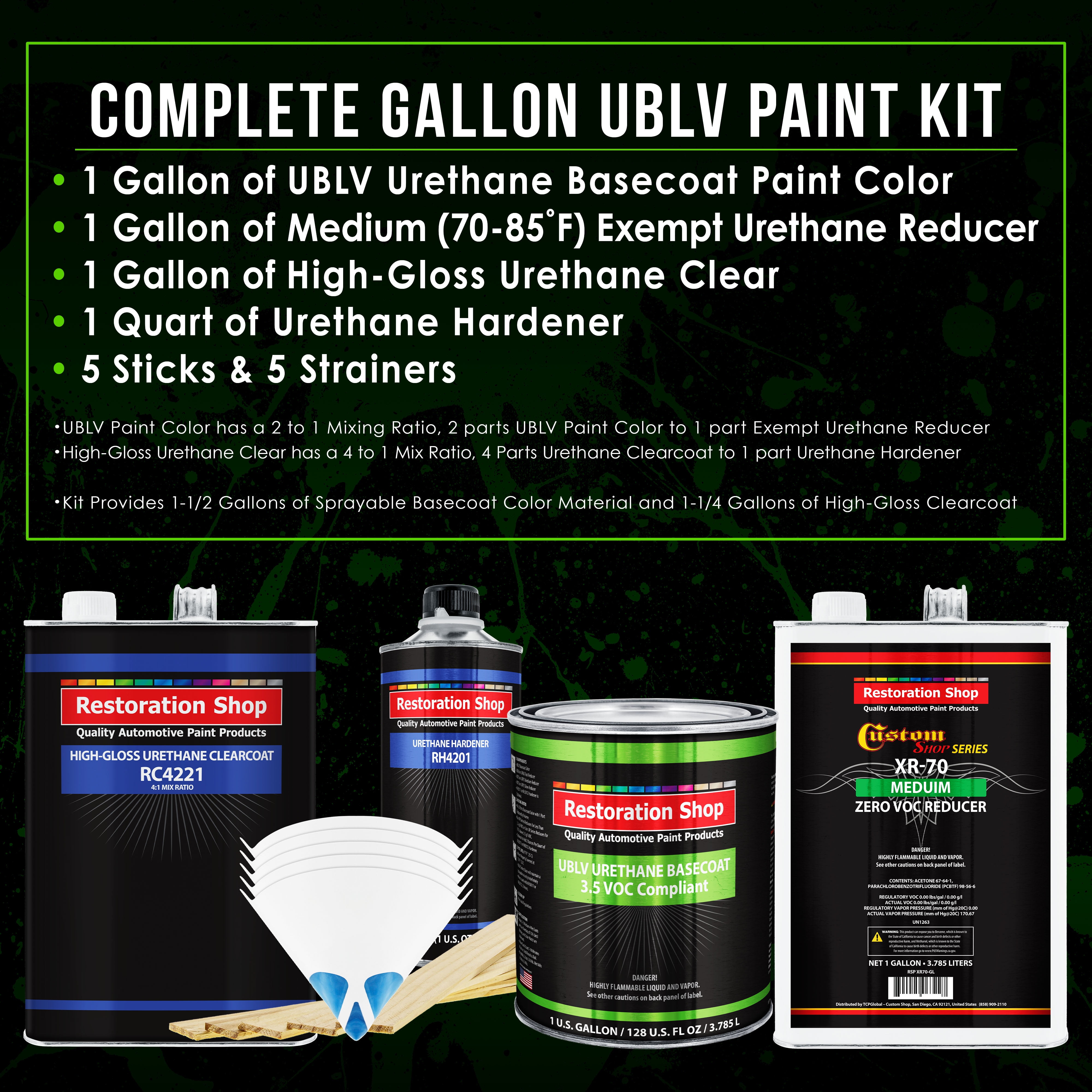 Fire Red Pearl Gallon Low VOC URETHANE BASECOAT