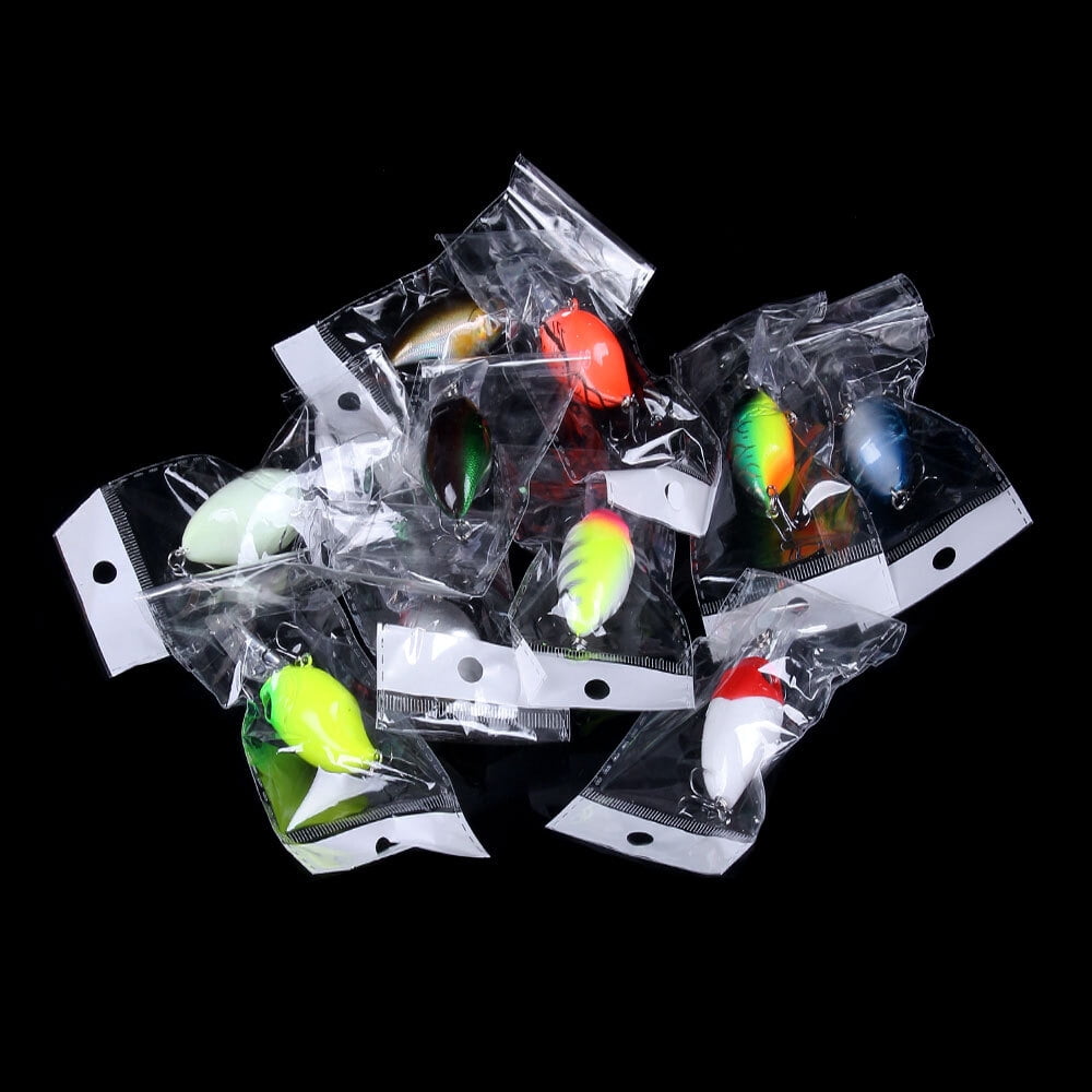 10PCS Sinking Crankbait Fishing Lures Minnow Hooks Tackle Plastic Bait 7.5cm/11g