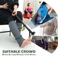 thumbnail image 6 of Foldable Extended Long Handle Toenail Clippers with Magnifier-4mm Wide Jaw & Ergonomic Design for Seniors, Arthritis& Limited Mobility | Heavy-Duty, No-Bend Trimming, Tool-Free Foldable (24" Black), 6 of 8