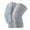 Grey, variant on 1 Pair of Thickened Fleece Knee Sleeves Winter Warmth Non-Slip High Elasticity Imitation Rabbit Fur Knee Pads -M,Black