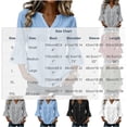 thumbnail image 3 of Neewe Womens Cotton Button Down Shirts Cotton Ruffle Sleeve Tops V Neck Casual Loose Fit Blouses, 3 of 8