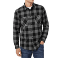 thumbnail image 6 of Puztloy Flannel Shirt for Men Long Sleeve Button Down Shirts Casual Relaxed Fit with Chest Pockets Winter Mens Flannel Shirt, 6 of 6