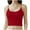 Red, variant on Leesechin Ribbed Camisole Tops for Women with Built-in Bra Straps Cami Layering Tanks