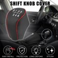 thumbnail image 2 of Unique Bargains Couvre-Pommeau de Levier de Vitesse pour Hyundai I10 I20 IX20 avec Points Rouges Couvre-Levier de Levier de Levier de Vitesse de Transmission, 2 of 8
