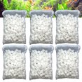 thumbnail image 2 of EeaseCA 6 Packs Bio Porous Ceramic Rings with Mesh Bag Zipper for Pond Aquarium Canister Filter Fish Tank Filter Media (250g Each Pack), 2 of 7
