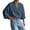 Dark Blue, variant on Guluxicc Cotton Shirts for Men Loose Fit Long Sleeve Beach Shirts with Wide Sleeves Trendy Summer Casual Outfit