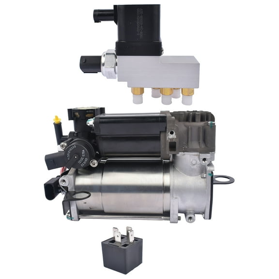 GELUOXI Air Suspension Compressor and Control Valve for Mercedes-Benz CLS/E-Class Sedan 2003-2011