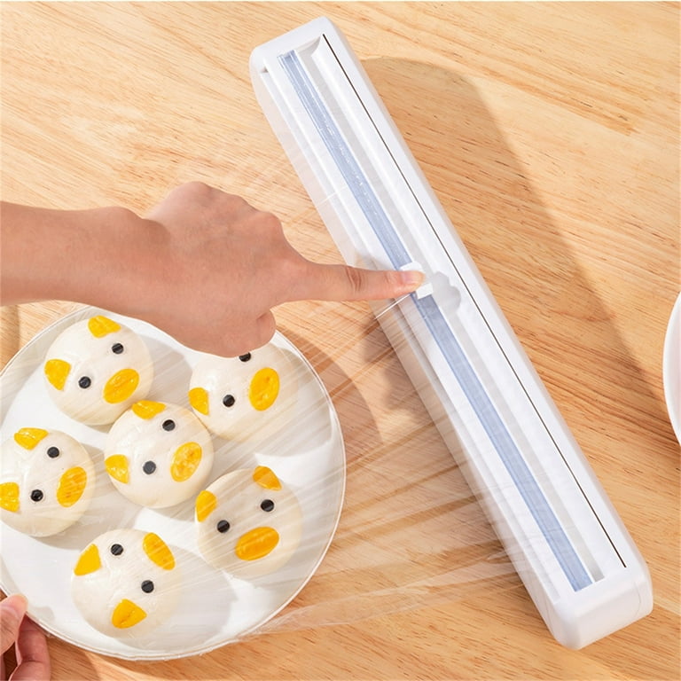 Steady Clothing Refillable Plastic Wrap Dispenser With Cutter