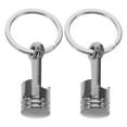 thumbnail image 3 of 2pcs Metal Engine Piston Keychain Creative Auto Part Key Ring Heavy Duty Key Holder Stylish Key Accessory for Car Lovers, 3 of 7