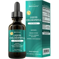 BioSchwartz Liquid Chlorophyll for Women - with Copper for Immune Support, Skin Health and Internal Deodorizer - Liquid Chlorophyll Supplement Drops for Women - Third Party Tested, 118 Servings