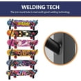 thumbnail image 6 of Snowboard Rack-6-Tier Skateboard Wall Mount & Skateboard Rack –Snowboard Wall Mount – Space-Saving Multi-Functional Storage Solution-Black, 6 of 6
