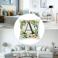 thumbnail image 5 of Jiayy Monogram Letter A Throw Pillow Covers Floral , Greenery Spring Pillows Decorative Throw Pillows Pillowcase Summer Farmhouse, Family Last Name Initial Pillow Case 12x12in, 5 of 7