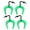 Green, variant on Door Guard Childproof Safety Clip Adjustable C Type Stoppers Plastic Baby Protecting Device For Home Use