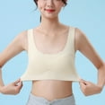 thumbnail image 6 of WMTBSRSW Teens Girls Training Bras 9-15Y 2-Layer Breathable Sports Bralettle Kids Solid Color Safe Seamless Undershirts Summer Dance Yoga Crop Tops, 6 of 6