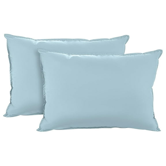 Kickoff 100% Bamboo Viscose Pillowcases , King, Cooling Breathable, Hidden Zipper, Bedding Pillow Covers for Hot Sleepers (2 Pack, King 20"x40", Coastal Blue)