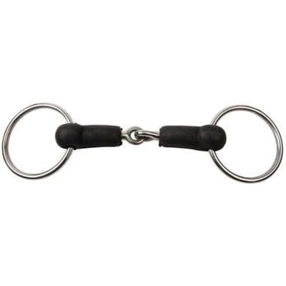 Bilot Hard Rubber Jointed Loose Ring Snaffle Bit