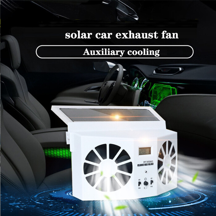Solar exhaust fan car exhaust fan exhaust radiator ventilation fan car  cooling - Walmart.com