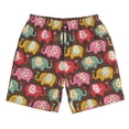 thumbnail image 2 of Honeii's Cute Elephants Print Men's Casual Shorts with Drawstring，Swim Trunks Quick Dry Beach Shorts, 2 of 5