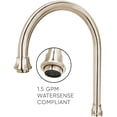 thumbnail image 3 of Whitehaus Kitchen Faucet With Antique Brass Finish WHTTSCR3-9773-NT-AB, 3 of 7
