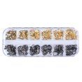 thumbnail image 1 of Soidarity Mujeres Nail Art Studs Niñas Manicura Artesanía Decoración Salón de moda Uña Belleza Decorativa 12 Rejillas Metal con caja Juegos de manicura tipo 8 Soidarity CE014324-08, 1 of 6