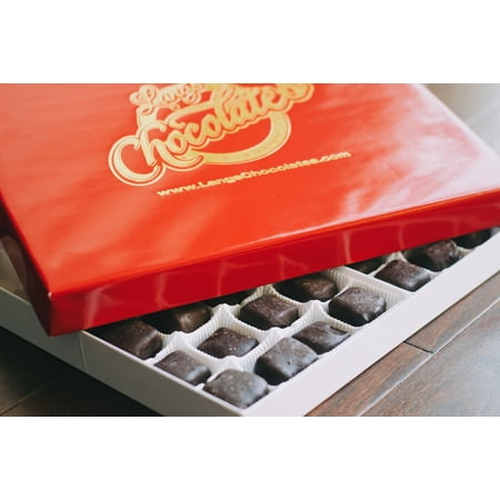 Boxed Truffle - Lang's Chocolates Dark Chocolate Truffles 12 Piece Box