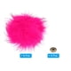 thumbnail image 3 of Pompones de peluche suave y esponjoso Uxcell para sombreros con botón a presión, paquete de 6 en color rojo rosa, 3 of 7
