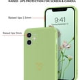 thumbnail image 3 of iPhone 11 Case, iPhone 11 Liquid Silicone Phone Case with Extra Adjustable Wristband Kickstand Soft Silicone Love Heart Phone Case with Wrist Strap for iPhone 11, Matcha Green, 3 of 16