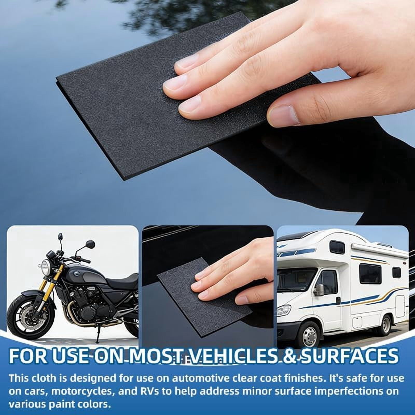 JJEAN-9 Pack Car Scratch Remover Cloth, Nano Sparkle Polishing Tool to Remove Light Scratches and Swirls, Restore Clear Coat Shine - Effective Scratch Removal for Daily Care