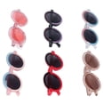 thumbnail image 1 of Gafas de sol redondas BuyWeekMX 6 pares para niños coloridas, 1 of 9
