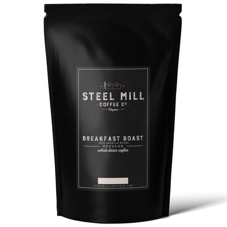 Steel Mill Coffee Co. Breakfast Roast Single Origin   | 12 Keurig Compatible Pods / Drip Grind / Regular | ORIGIN: Grown in Brazil