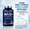 thumbnail image 3 of Happee NAD Supplement (Nicotinamide Riboside) 1355mg | 6-in-1 NAD+ with Resveratrol & TMG - Energy & Healthy Aging - 120 Capsules, 3 of 8