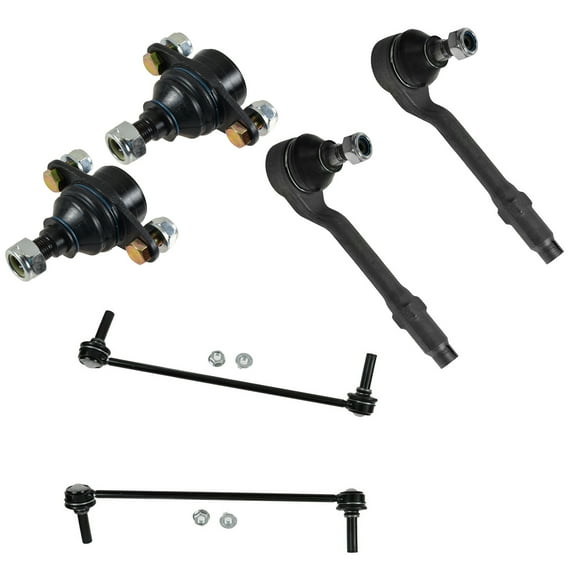 TRQ 6pc Steering Suspension Kit Sway Bar Links Outer Inner Tie Rods Ball Joint PSA59281 Fits select: 2000-2003 BMW X5