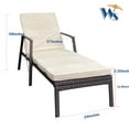 thumbnail image 6 of Canddidliike Outdoor Lounge Chair with Cushions, Patio Rattan Wicker Chaise - Brown, 6 of 6