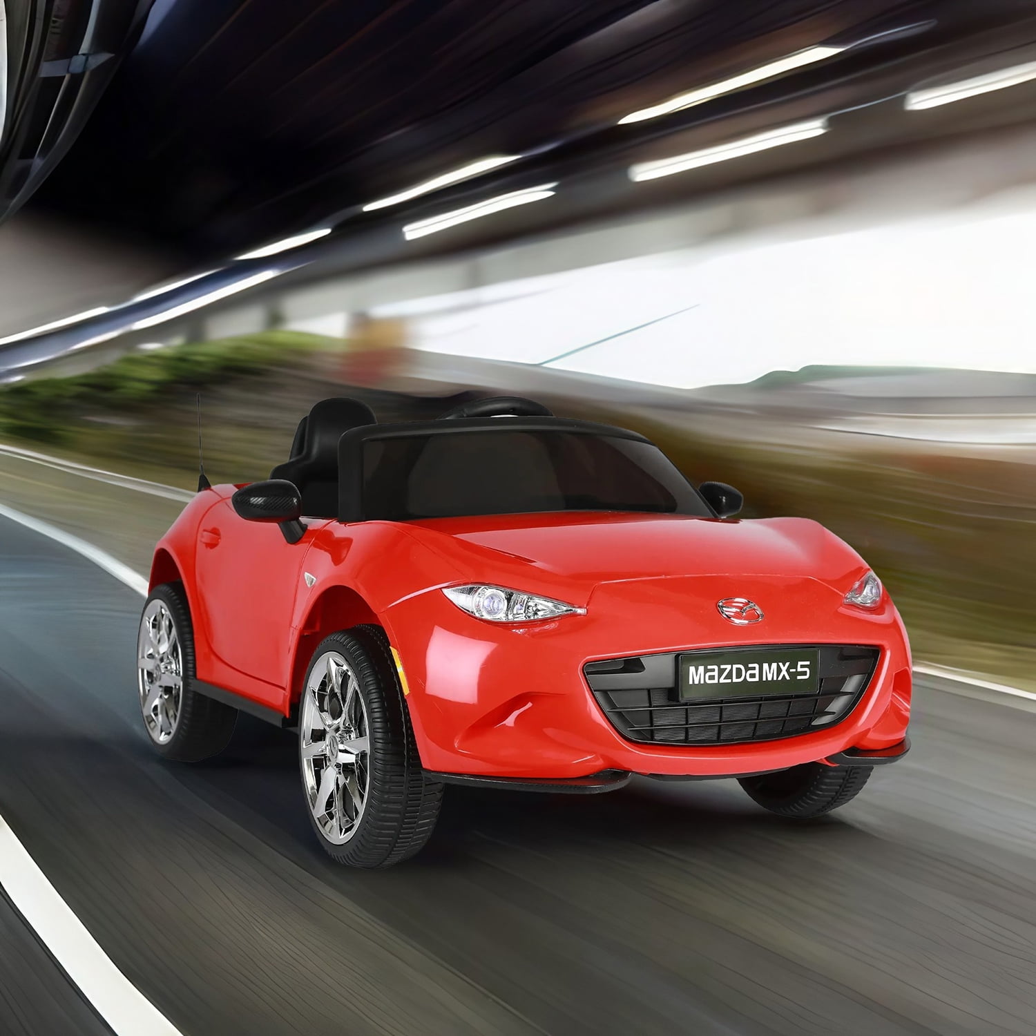 CIPACHO Licensed MAZDA MX-5 RF, 12V Ride On Cars for Kids, Electric Kids Truck Cars, Battery Motorized Vehicles with 2.4G Remote Control, USB, Bluetooth, Red CIPACHO Licensed MAZDA MX-5 RF, 12V Ride On Cars for Kids, Electric Kids Truck Cars, Battery Motorized Vehicles with 2.4G Remote Control, USB, Bluetooth, Red