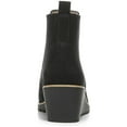 thumbnail image 2 of LIFE STRIDE Womens Black Goring Water Resistant Cushioned Zenith Round Toe Wedge Zip-Up Booties 8 M, 2 of 3