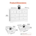 thumbnail image 3 of VEVOR Commode à 7 Tiroirs Commode en Bois avec Glissières avec Dispositif Anti-Basculement, 3 of 9