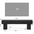 thumbnail image 6 of Fimind 63" TV Stand, Farmhouse Black Entertainment Center, Long Media Console Table for Living Room, Low TV Cabinet for 55/60/65 Inch TVs, 6 of 7
