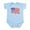Sky Blue, variant on CafePress - GOD BLESS AMERICA July 4Th Infant Bodysuit - Baby Light Bodysuit, Size Newborn - 24 Months