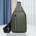 thumbnail image 4 of Double-Layer Water-Resistant Chest Bag, Large Capacity Crossbody Pack for Hiking, Commuting, Phone and Essentials Storage, Reinforced Oxford Material, 4 of 8