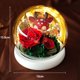 thumbnail image 2 of Decoración de flores eternas, cubierta de cristal con muñeco de cervatillo rosa con luz, regalo de cumpleaños, regalo de vacaciones para familiares y amigos, 2 of 5