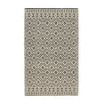 thumbnail image 3 of EORC FW14BK5X8 5 x 8 ft. Durrie Killim Contemporary Hand Woven Wool Area Rug, Black, 3 of 6