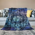 thumbnail image 2 of Nawypu  Starry Sky and Mandala Flower Blanket, Home Decor Throws Plush Super Soft Warm Flannel for Couch Bed Sofa Cover Chair - Gifts for Friend Him/Her  Aurora Scenery, 2 of 6