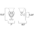 thumbnail image 2 of 12211FIOI Maxim Lighting Manor - One Light Wall Sconce, 2 of 2