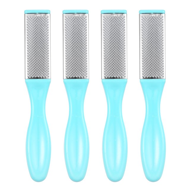 Unique Bargains 4 Pcs Stainless Steel Dual Sided Feet Care Tool Foot Rasp File Nordic Blue
