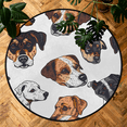 thumbnail image 7 of CURLYOOT Round Rug 3ft Dogs Cartoon Area Rug, Washable Circle Mat Non Slip Floor Carpet Mat, Soft Indoor Rugs for Entryway Living Room Dining Room Bedroom, 7 of 7
